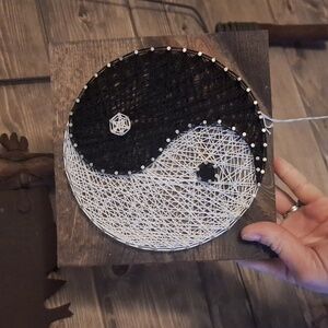 Ying&Yang Handmade String/Nail Art
